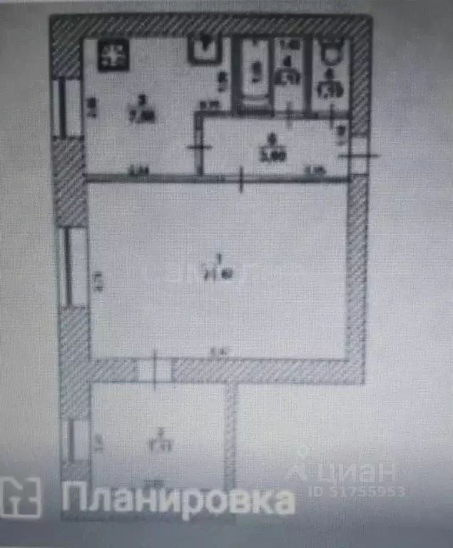 2-к кв. Ульяновская область, Ульяновск ул. Минаева, 34 (42.6 м) - Фото 2