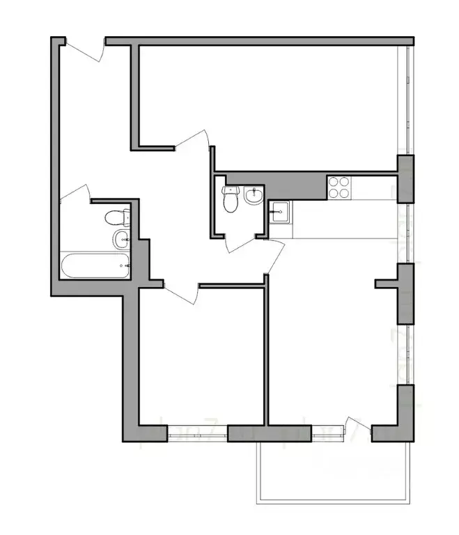 3-к кв. Иркутская область, Иркутск Ново-Ленино мкр, Территория 1-й ... - Фото 0
