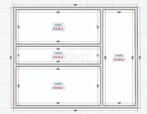Дом в Ингушетия, Назрань Гамурзиевский административный округ,  (78 м) - Фото 2