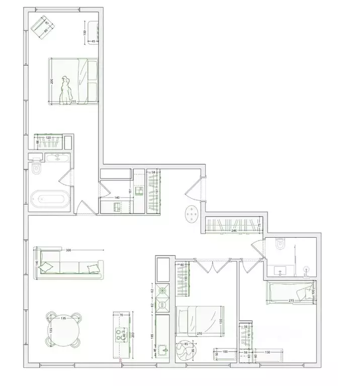3-к кв. Москва Кастанаевская ул., 66 (103.4 м) - Фото 2