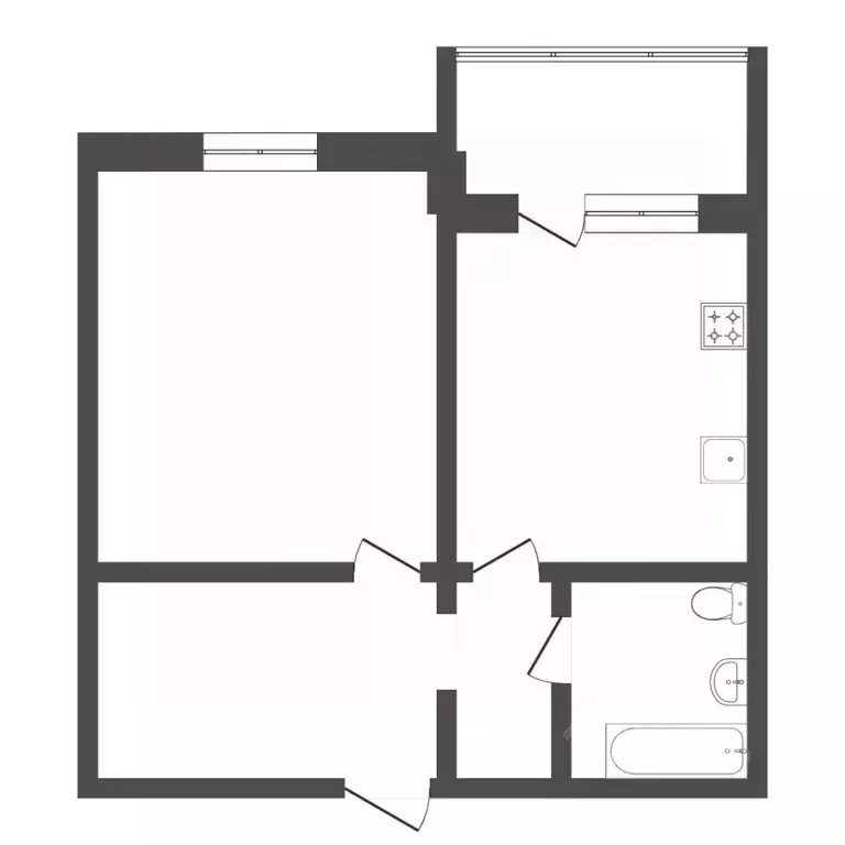 1-к кв. Тюменская область, Тюмень ул. Николая Зелинского, 19 (36.7 м) - Фото 2