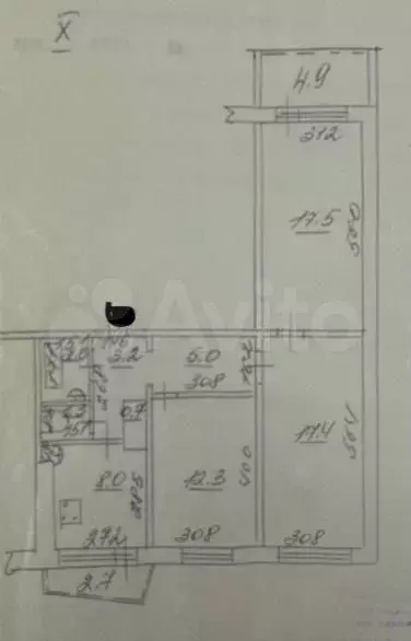 3-к. квартира, 71 м, 10/12 эт. - Фото 0