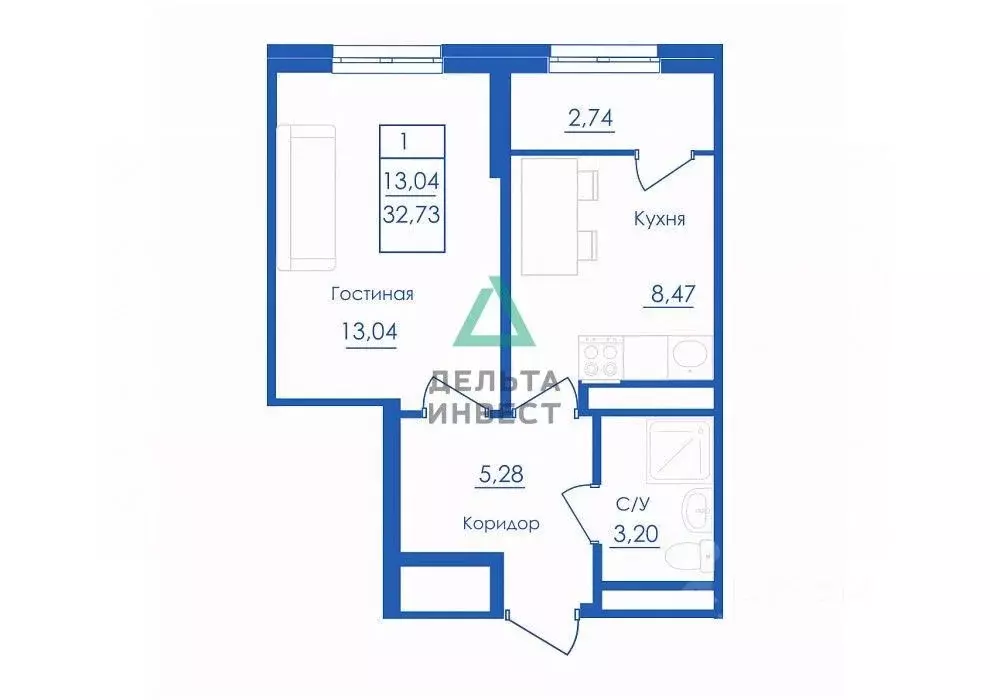1-к кв. Башкортостан, Уфимский район, с. Михайловка Новоуфимская ул., ... - Фото 2