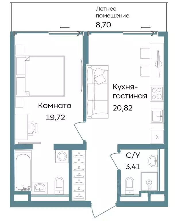 2-к кв. Крым, Саки ул. Морская (52.65 м) - Фото 0
