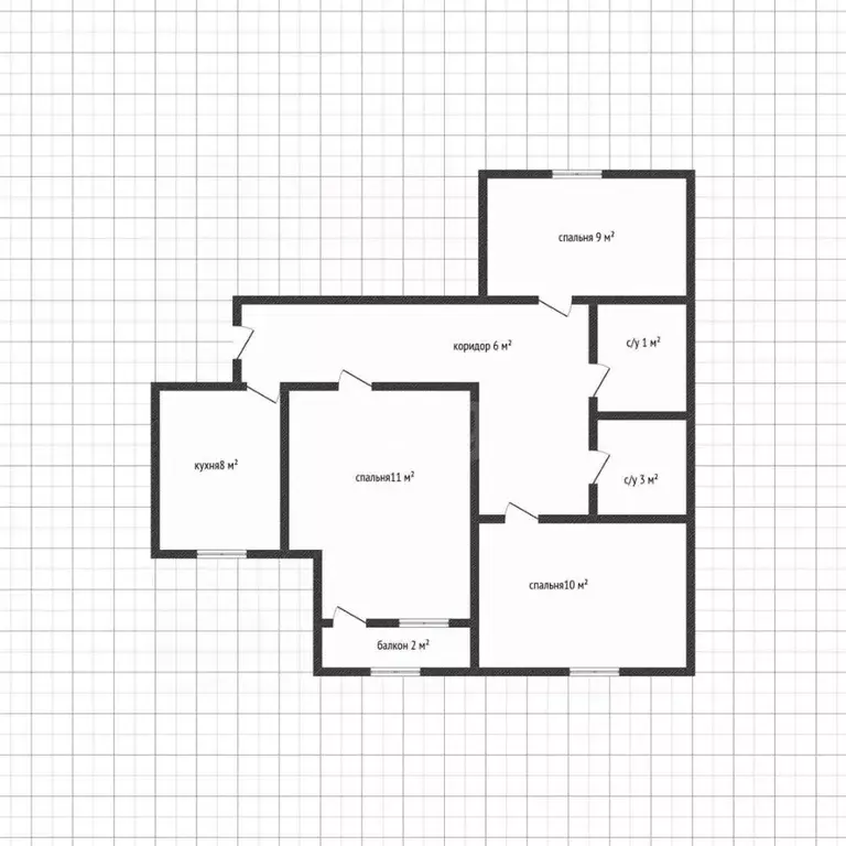 3-к кв. Адыгея, Майкоп ул. Горького, 214 (61.5 м) - Фото 2