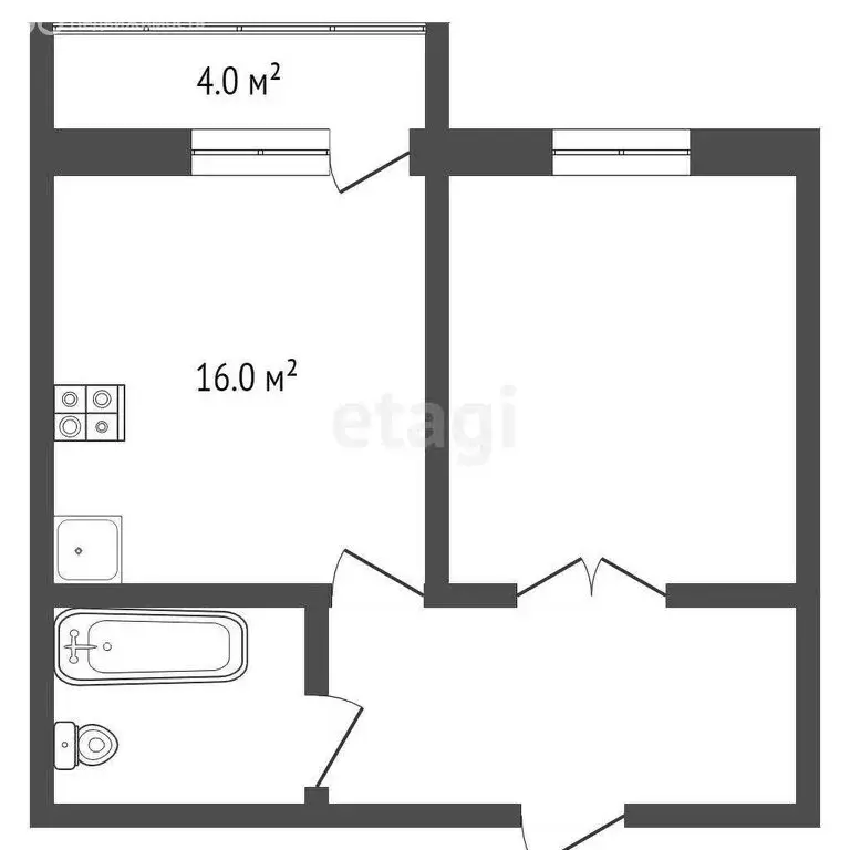 1-комнатная квартира: Оренбург, улица Геннадия Донковцева, 15 (48.4 м) - Фото 0
