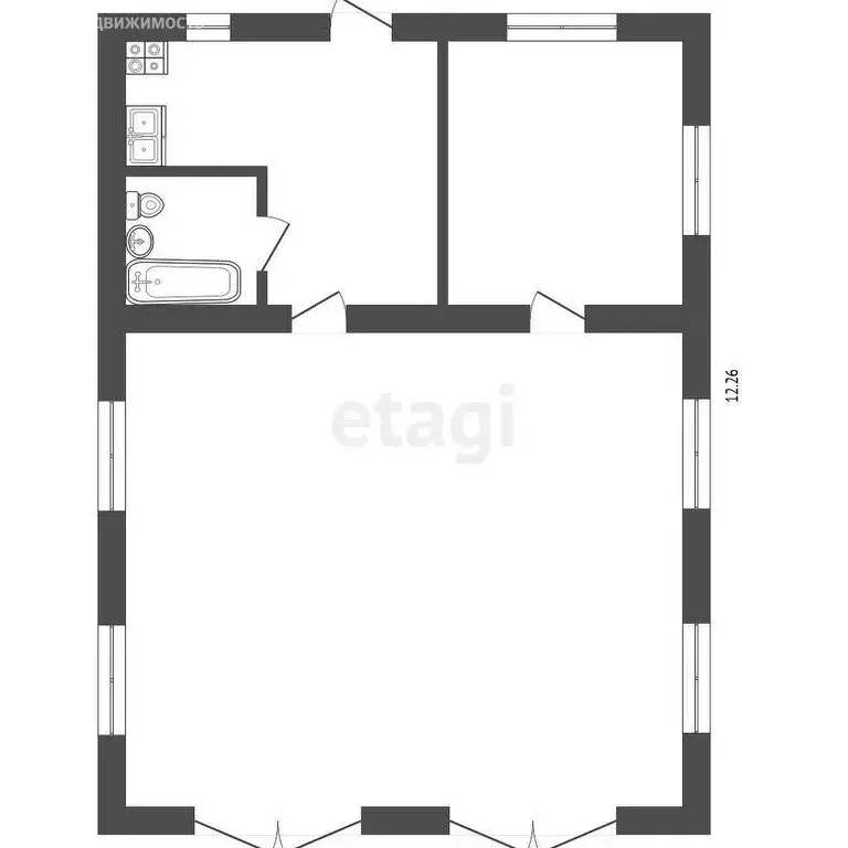 Дом в Хатассы, Новая улица (54.5 м) - Фото 1