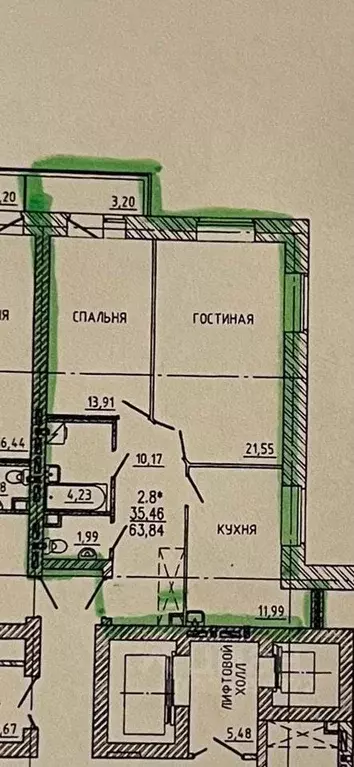 2-к кв. Красноярский край, Красноярск ул. Академгородок, 68 (63.0 м) - Фото 0