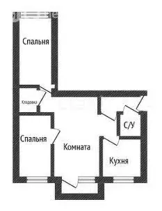3-комнатная квартира: Краснодар, улица Гагарина, 238 (58.5 м) - Фото 0