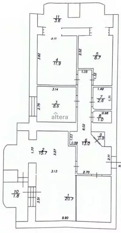 4-к кв. Татарстан, Казань ул. Гаврилова, 20А (86.0 м) - Фото 1