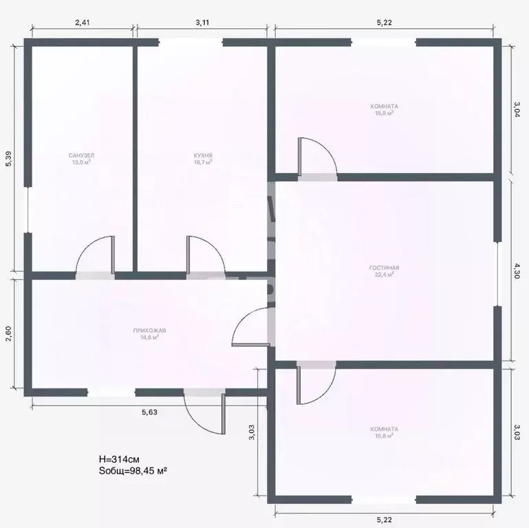 Дом в Ростовская область, Батайск Молдавская ул., 1А (98 м) - Фото 2