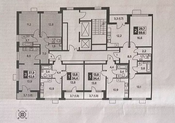 3-к кв. Москва Ленинградское ш., 228к7 (63.0 м) - Фото 0