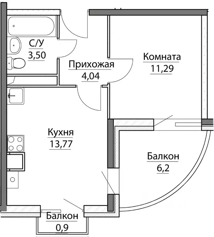 1-к кв. Ярославская область, Ярославский район, Заволжское с/пос, пос. ... - Фото 0