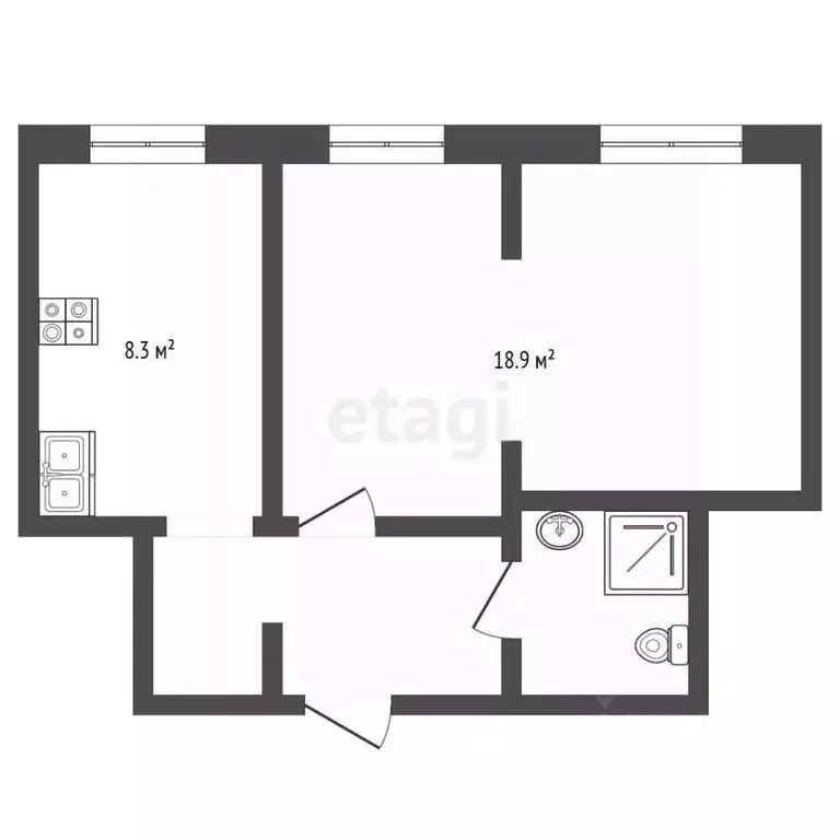 1-к кв. Камчатский край, Петропавловск-Камчатский ул. Академика ... - Фото 2