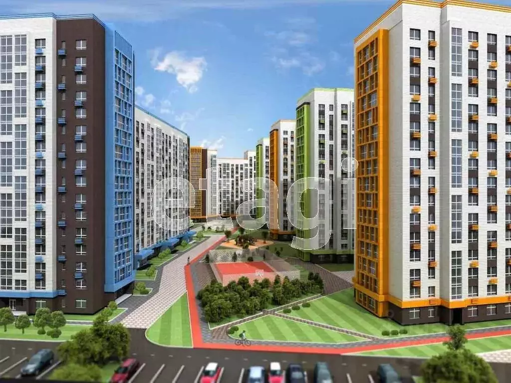 1-к кв. Тюменская область, Тюмень Полевая ул., 105к2 (44.0 м) - Фото 1