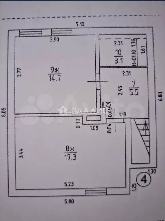 3-к. квартира, 93,5 м, 1/2 эт. - Фото 1