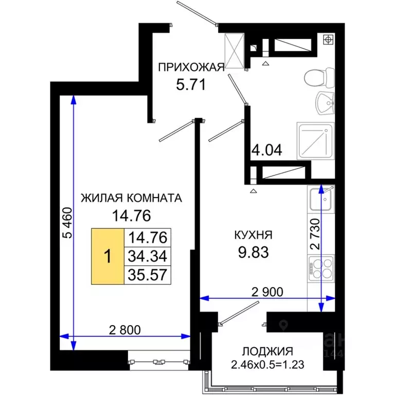 1-к кв. Ростовская область, Ростов-на-Дону Элеваторный пер., 6/2с ... - Фото 0