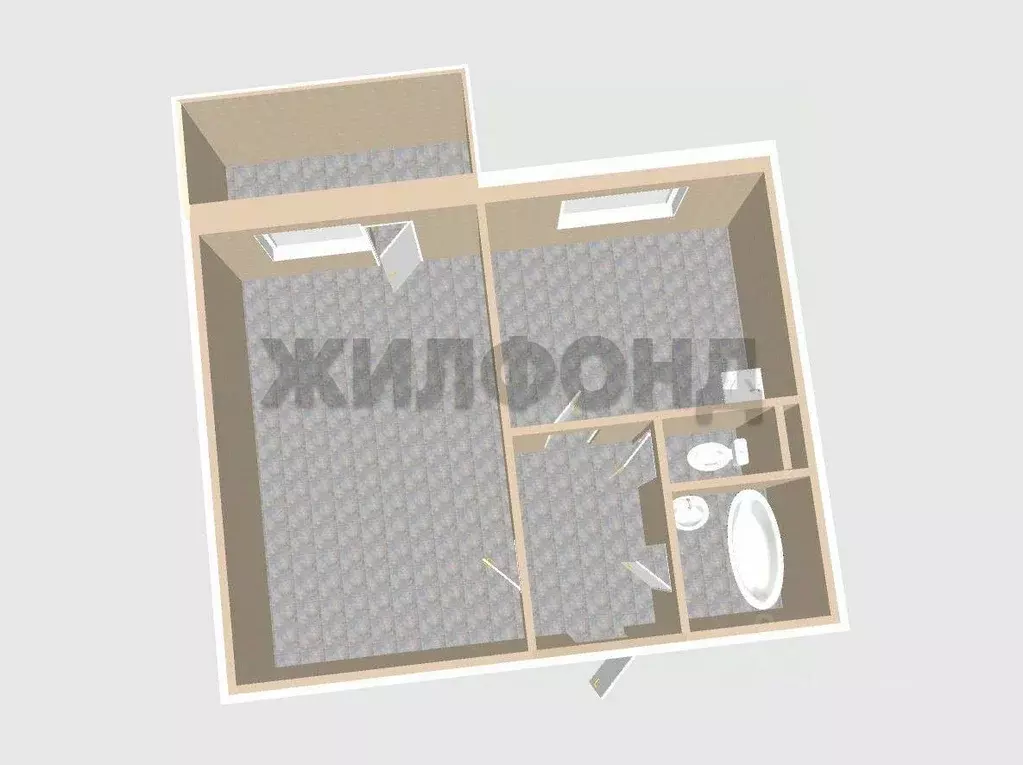 1-к кв. Белгородская область, Белгород ул. Щорса, 45а (33.5 м) - Фото 0