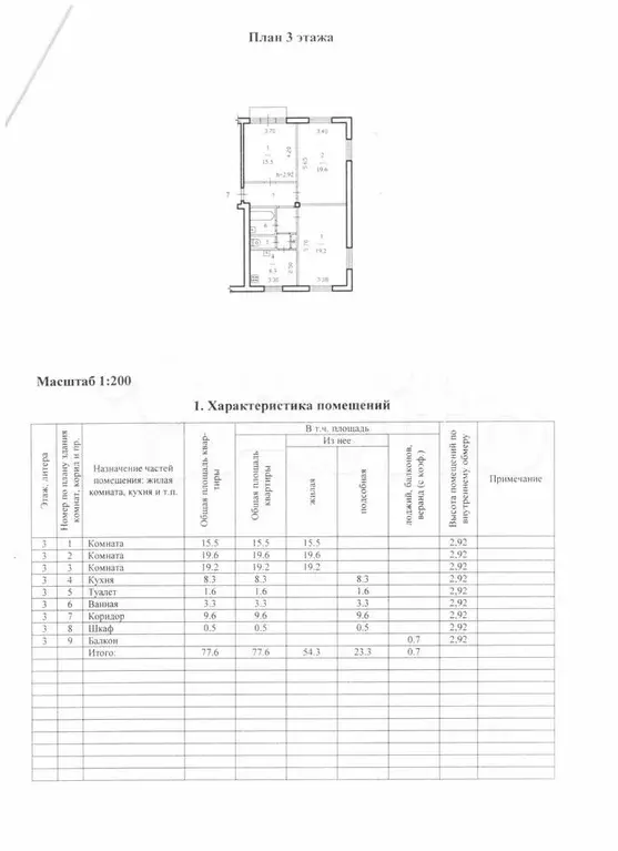 3-к. квартира, 78 м, 3/5 эт. - Фото 0