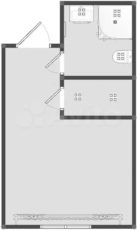 Квартира-студия, 13,5 м, 1/9 эт. - Фото 0