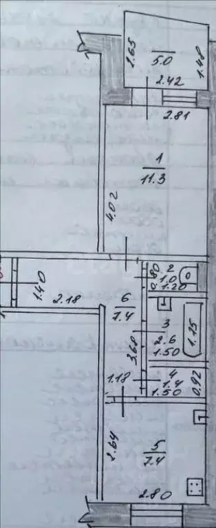 1-к кв. Татарстан, Казань ул. Рихарда Зорге, 94 (33.6 м) - Фото 1
