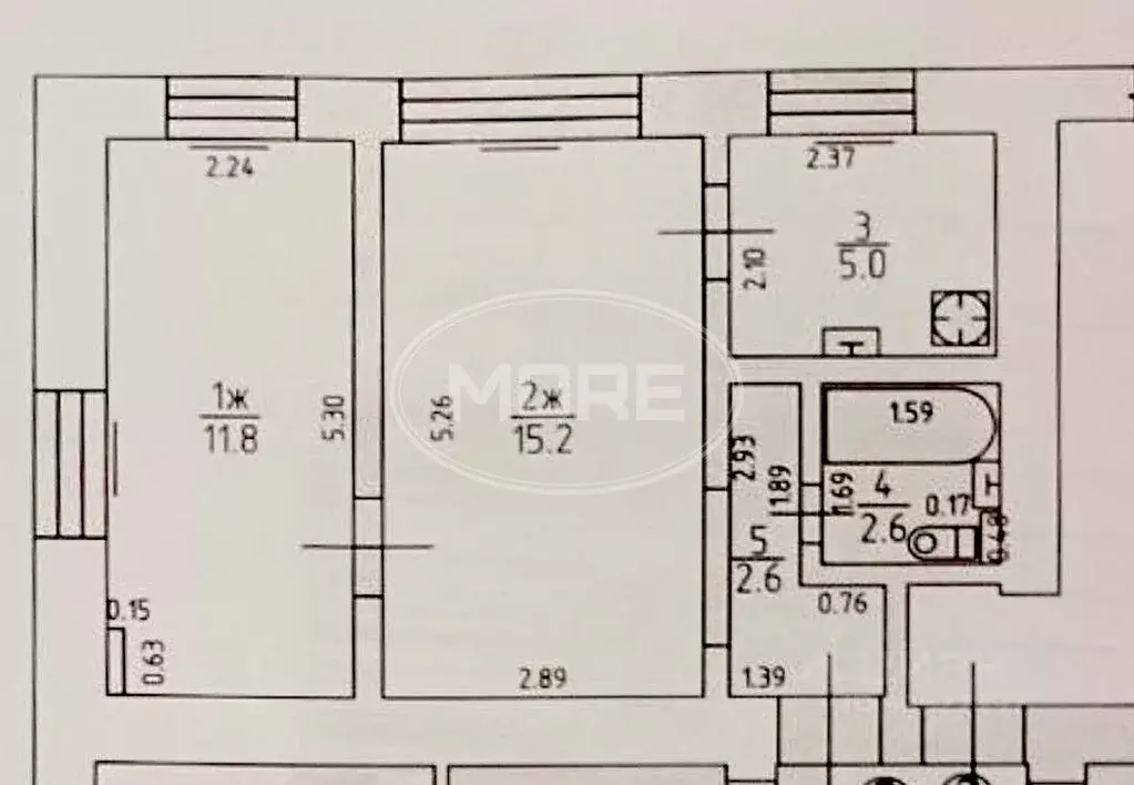 2-к кв. Калининградская область, Калининград ул. Младшего лейтенанта ... - Фото 2