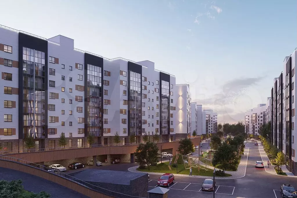 1-к. квартира, 53,7 м, 3/8 эт. - Фото 1