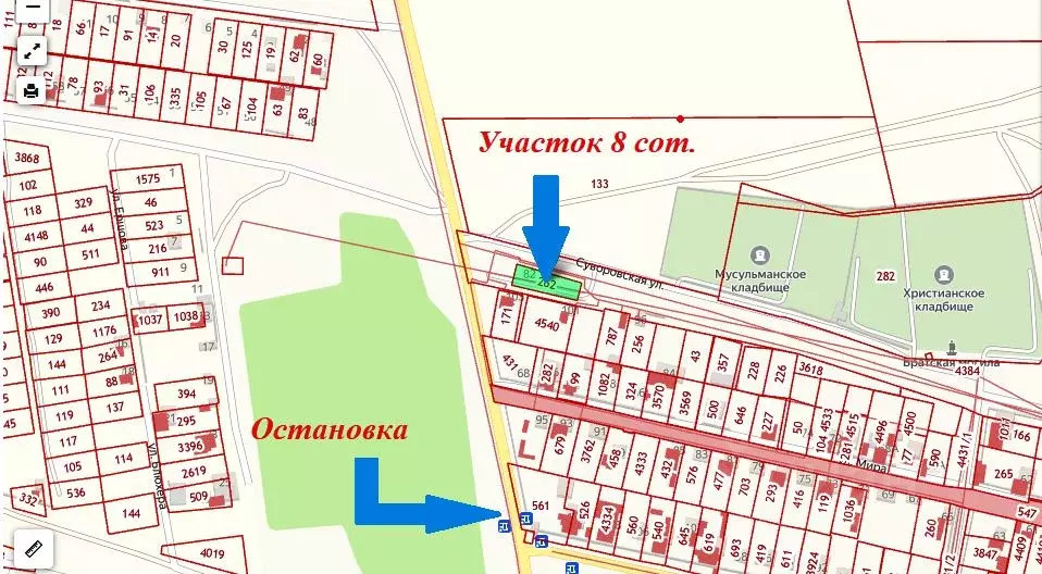 Участок в Крым, Сакский район, с. Суворовское ул. Суворовская, 101 ... - Фото 0