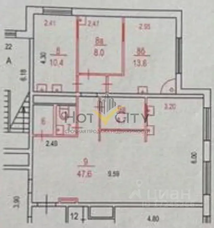 Помещение свободного назначения в Москва Донецкая ул., 20к1 (90 м) - Фото 2