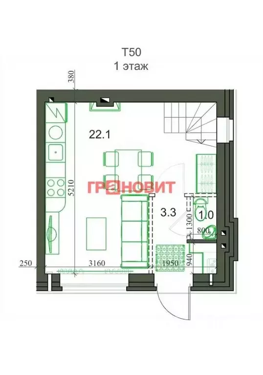 Таунхаус в Новосибирская область, с. Новолуговое, Березки-2 мкр, 5-й ... - Фото 1