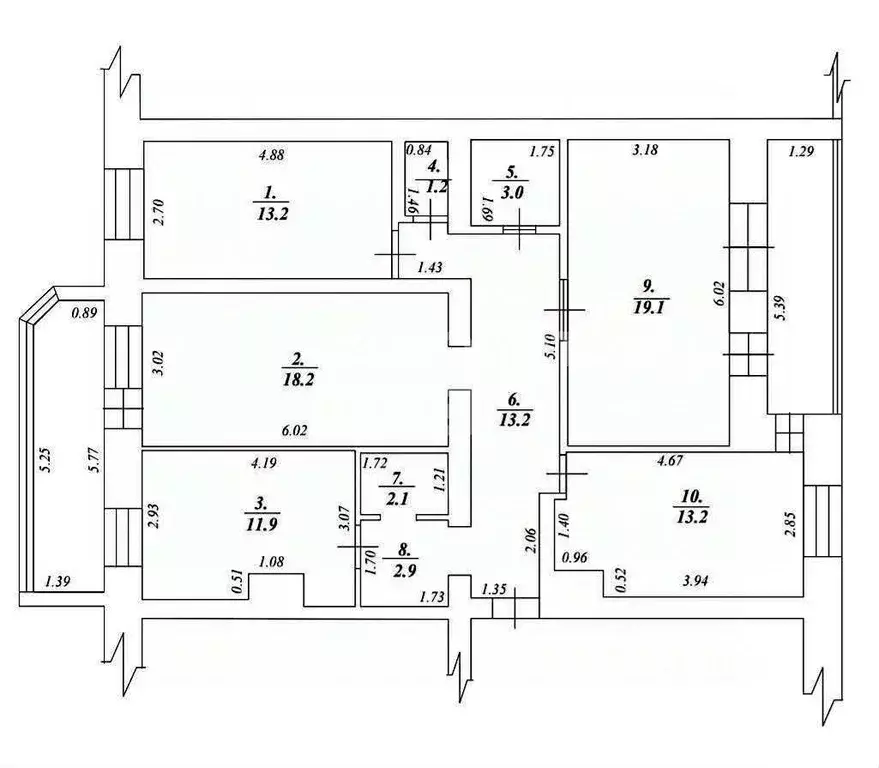 4-к кв. Смоленская область, Смоленск Кловская ул., 15 (98.1 м) - Фото 1