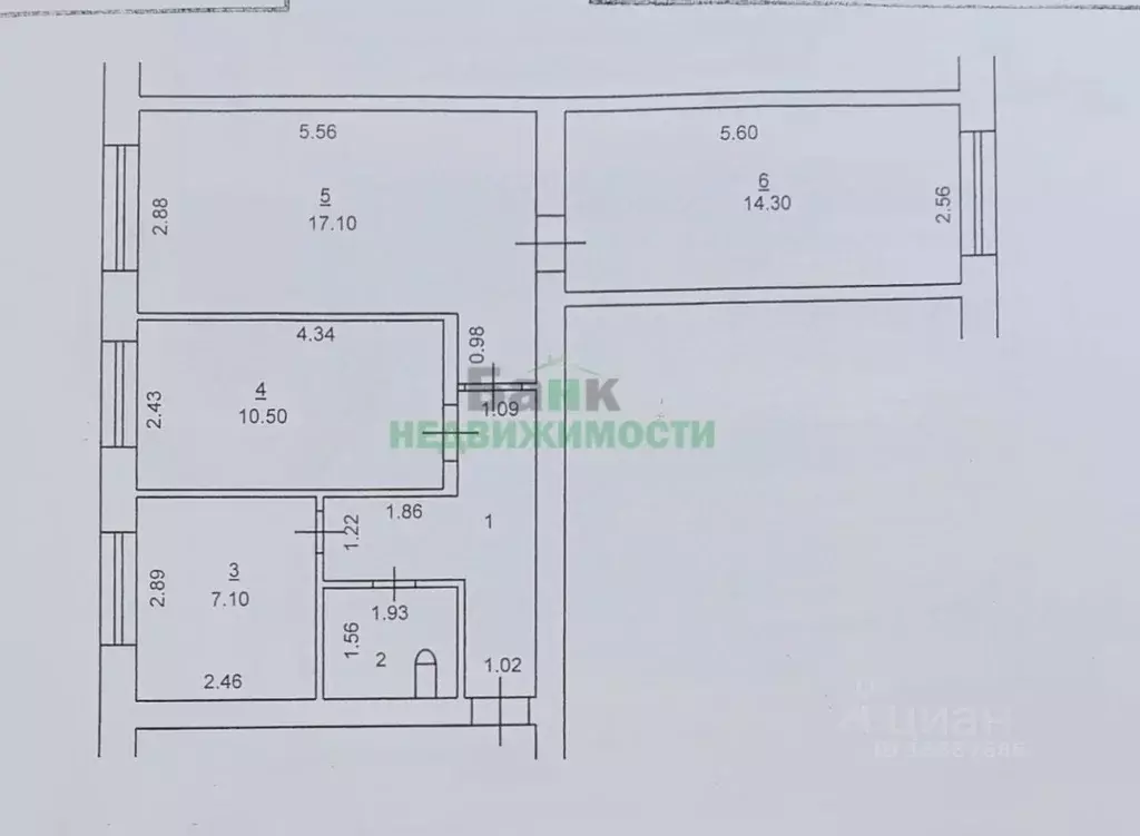 3-к кв. Саратовская область, Балаковский район, с. Натальино ул. Карла ... - Фото 2