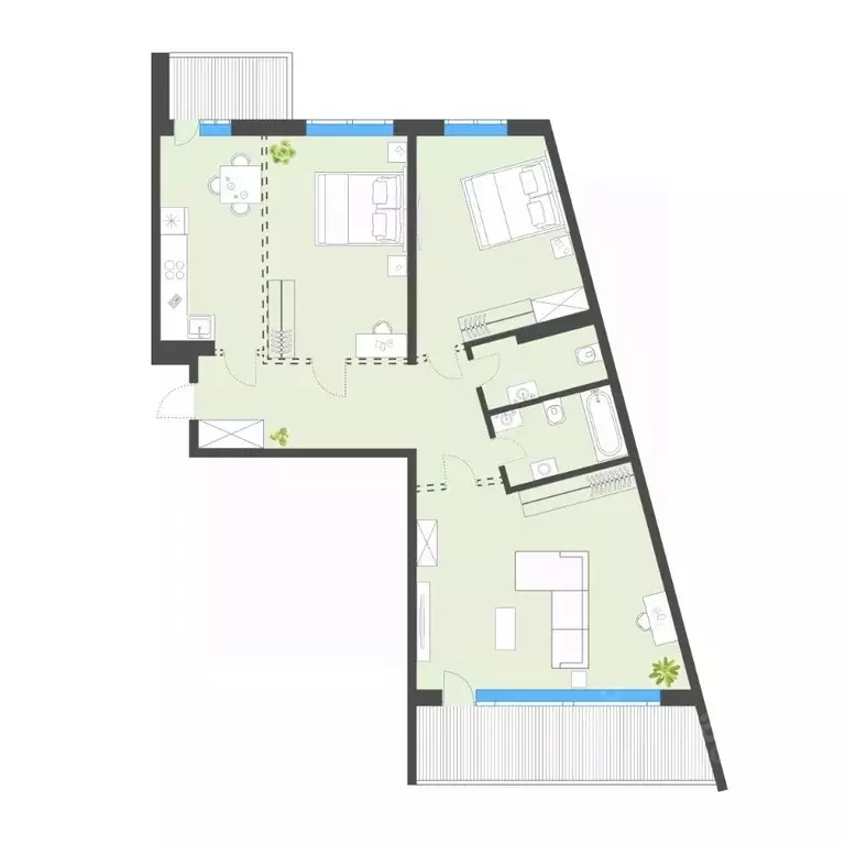 3-к кв. Приморский край, Владивосток ул. Североморская, 6 (99.8 м) - Фото 1