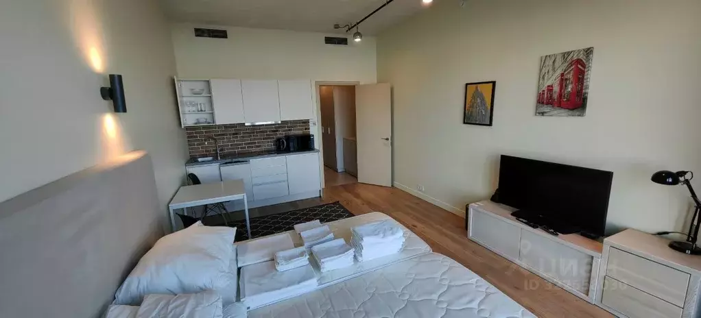 Студия Санкт-Петербург наб. Макарова, 60 (33.0 м) - Фото 1