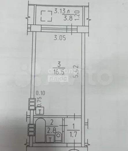 Квартира-студия, 21 м, 7/18 эт. - Фото 0