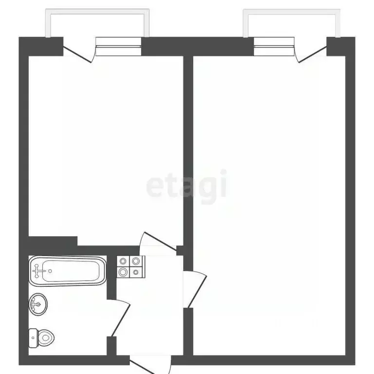 Комната Коми, Усинск Парковая ул., 11А (34.3 м) - Фото 0