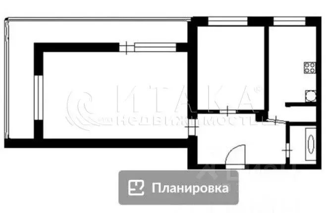 2-к кв. Санкт-Петербург ул. Евдокима Огнева, 16 (54.0 м) - Фото 1