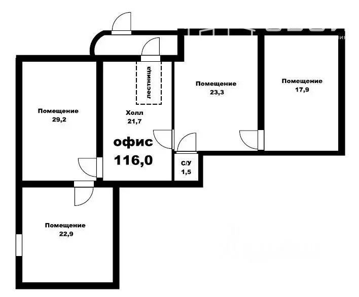 офис в алтайский край, барнаул интернациональная ул, 11 (117 м) - Фото 1