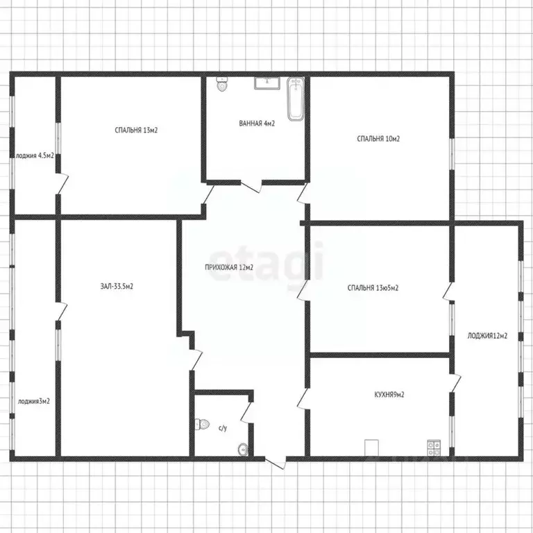 4-к кв. Адыгея, Майкоп ул. Юннатов, 2Е (120.0 м) - Фото 2