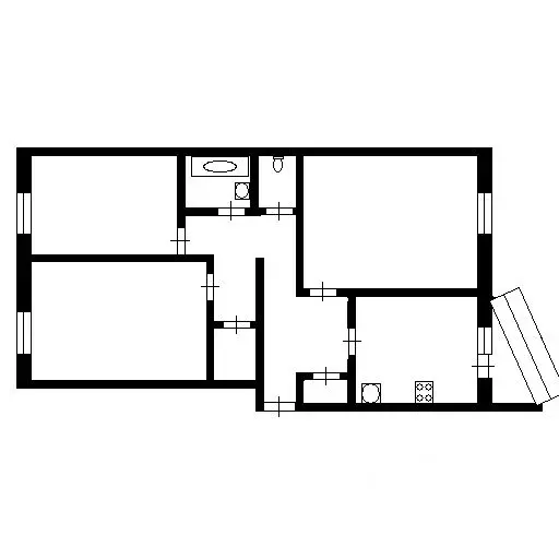 3-к кв. Ханты-Мансийский АО, Сургут просп. Мира, 9/1 (70.5 м) - Фото 1