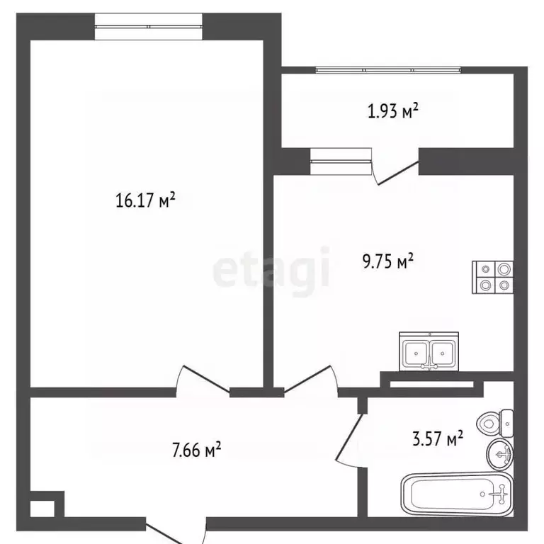 1-к кв. Крым, Евпатория ул. Чапаева, 28К (37.1 м) - Фото 2