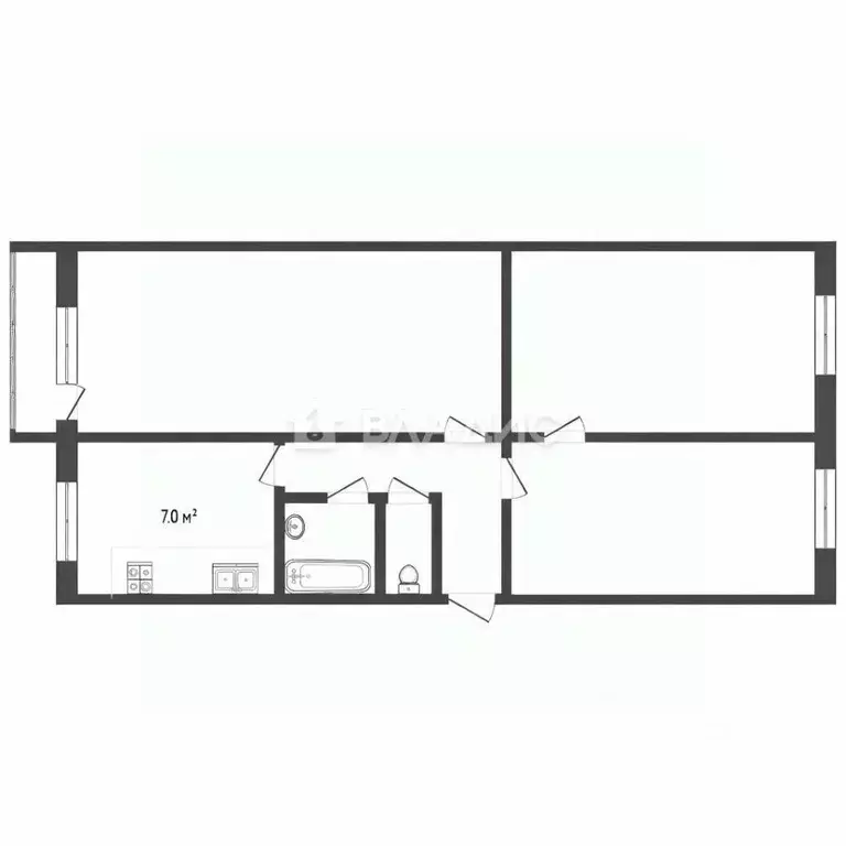 3-к кв. Московская область, Воскресенск Цемгигант мкр, ул. Ленинская, ... - Фото 2