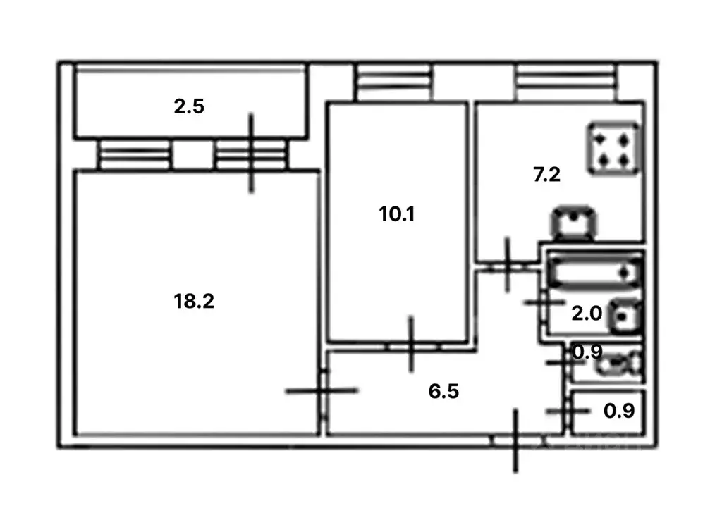 2-к кв. Санкт-Петербург Поэтический бул., 3 (45.8 м) - Фото 1