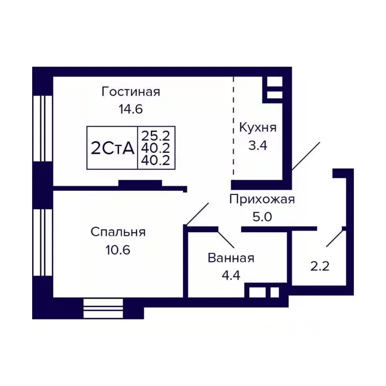 2-к кв. Новосибирская область, Новосибирск ул. Грибоедова (40.2 м) - Фото 0