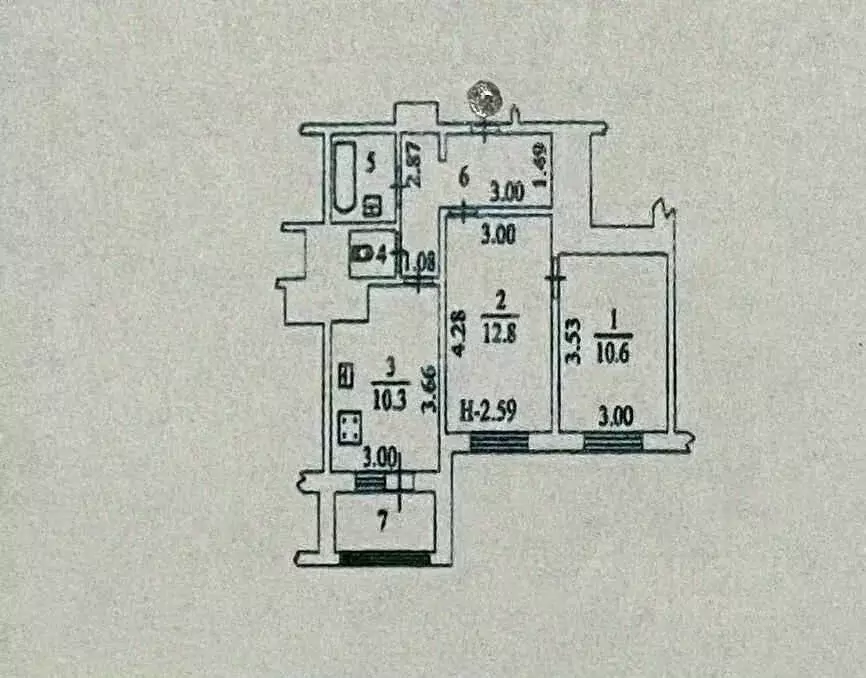 2-к кв. Ямало-Ненецкий АО, Салехард Арктическая ул., 12 (45.6 м) - Фото 1