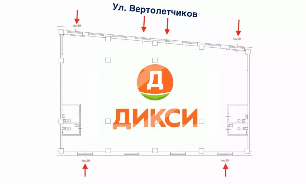 Помещение свободного назначения в Москва ул. Вертолетчиков, 21к5 (321 ... - Фото 2