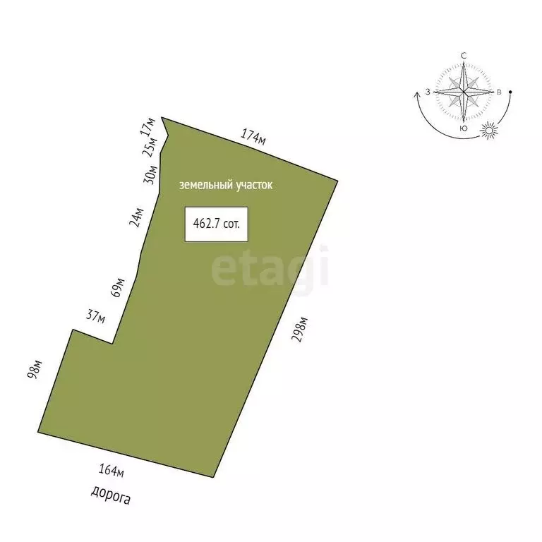 Участок в село Дмитриевка (462.7 м) - Фото 1