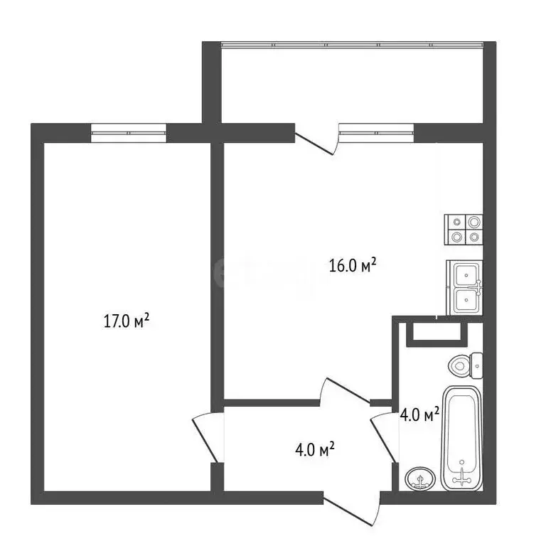 1-комнатная квартира: Миасс, улица Вернадского, 3 (40.7 м) - Фото 1