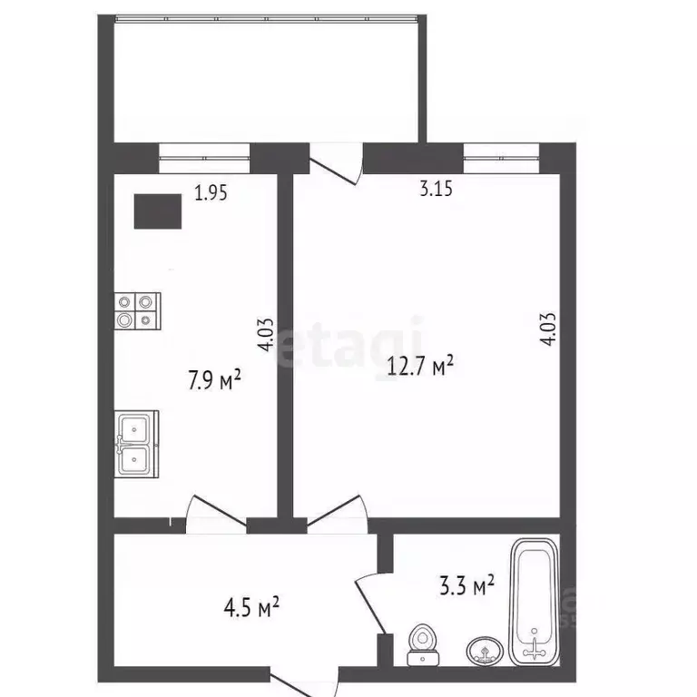 1-к кв. Ростовская область, Таганрог 11 (27.0 м) - Фото 1