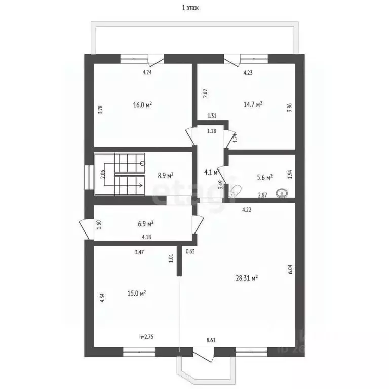 Дом в Севастополь ул. Жемчужная, 13 (494 м) - Фото 1